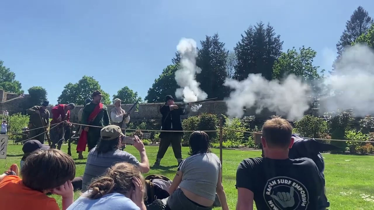 English Civil War reenactment at Bishops Palace 2025