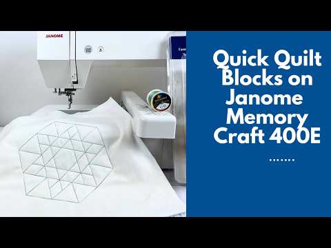 Quilting with an Embroidery Machine? The Janome 400E Large Hoop Changes Everything