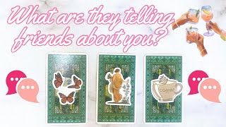 WHAT ARE THEY TELLING FRIENDS ABOUT YOU 🧚🏽‍♀️💬 PICK A CARD Tarot reading