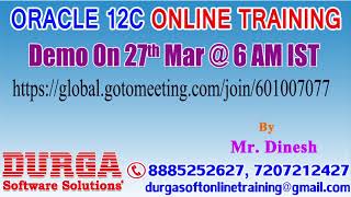ORACLE 12C Online Training in DURGASOFT screenshot 5