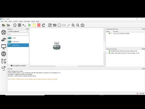 GNS3 latest version local server error rectification & installation guide