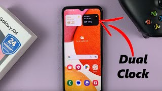 How To Add Dual Clock Widget On Samsung Galaxy A14 screenshot 4