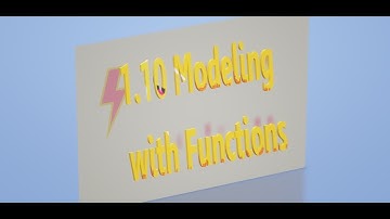 Pre- Calculus: Modeling with Functions