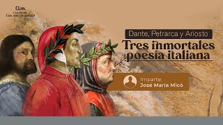 Tres Inmortales De La Poesía Dante Alighieri Sesión 1