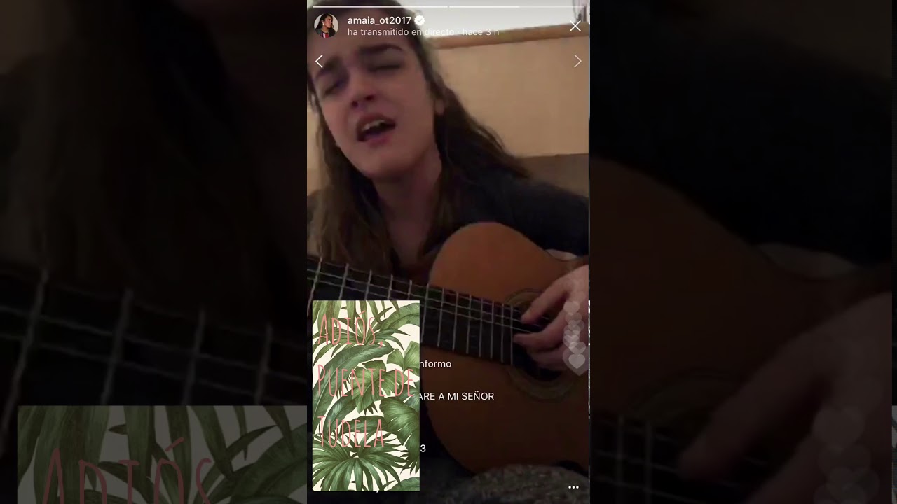 Amaia Romero - Adiós, puente de Tudela (directo IG 11 de febrero)