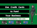 How to Finance Your Business with Credit Cards