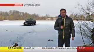 Car Goes through the Ice On Live TV