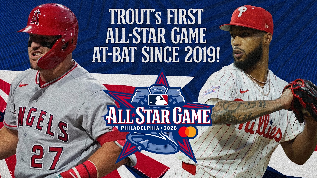 Cristopher Sánchez opens the 2026 MLB All-Star Game by STRIKING OUT Mike Trout! 🔔 | MLB Highlights