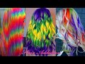 Amazing Rainbow Hair Transformation 2021💙 Hair Color Transformation! Hairstyle Tutorials Compilation