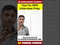 Tips for RMS Interview Prep | RMS Interview Preparation 2026 | RMS Interview की तैयारी कैसे करें?