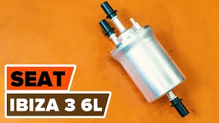 Как заменить топливный фильтр на SEAT IBIZA 3 6L [ВИДЕОУРОК AUTODOC]
