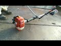 【動作確認】ハスクバーナ 226RS  刈払機 草刈機 プロ仕様 エンジン 両手ハンドル
