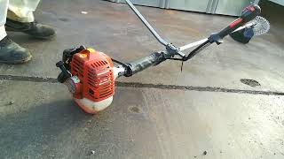 【動作確認】ハスクバーナ 226RS  刈払機 草刈機 プロ仕様 エンジン 両手ハンドル