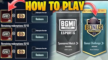 HOW TO PLAY BONUS CHALLENGE IN BGMI / BGMI LOADING 73 PROBLEM / BONUS PASS DATE