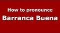 Video for barranca pronunciation