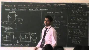 Lecture 38 Simplified H Parameter Analysis