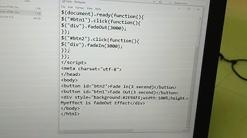 JQUERY PROGRAM-FOR FADE IN AND FADE OUT