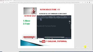 Celebrity AUTOCAD DRAWING TOOL LECTURE-11, MOVE , COPY Profile