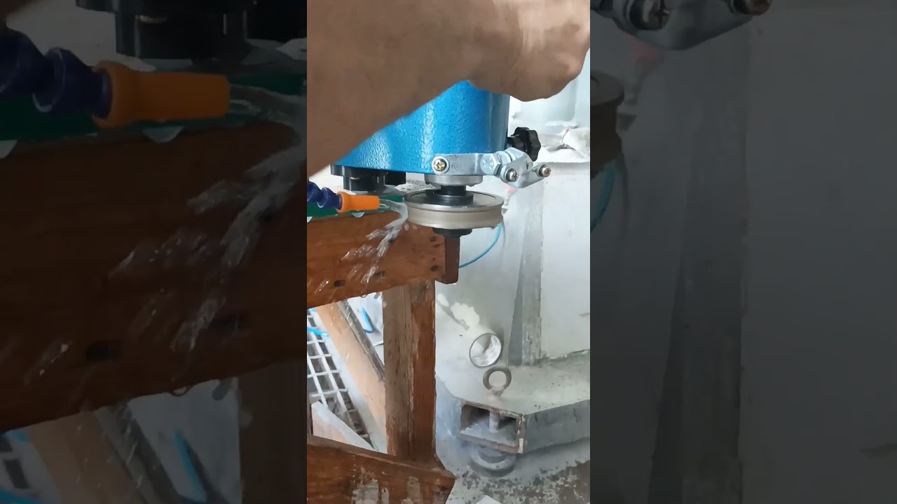 portable glass edge polishing machine || mini glass polishing machine 