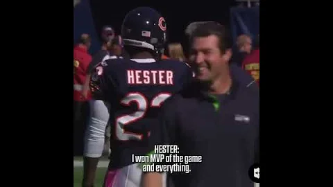 Devin Hester Asking Pete Carroll Why He Never Got ...