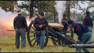 Artillery Fire at The Civil War Weekend in Hainesville Illinois