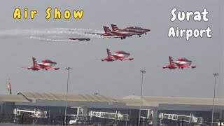 Surya Kiran Stunning Flying Display, from take-off to landing video at Surat International Airport