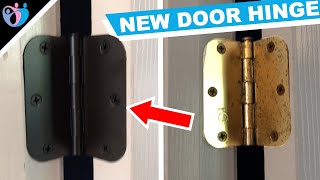 How to replace a door hinge without removing the door