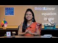 Understanding Linear Equations in One Variable
