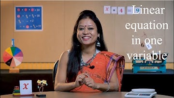 Linear equation in one variable | English