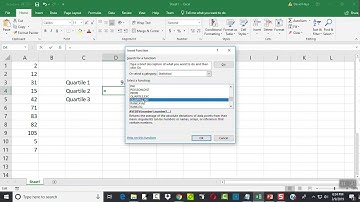 Excel - Version 16 - Finding Quartiles from Data