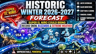 HISTORIC Winter 2026–2027 Forecast:Super El Niño Could Bring Record Snow,Blizzards & Extreme Weather