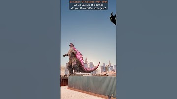 Godzilla 1954-2024 | Which version is the strongest? #godzilla  #evolutiongodzilla #comparison