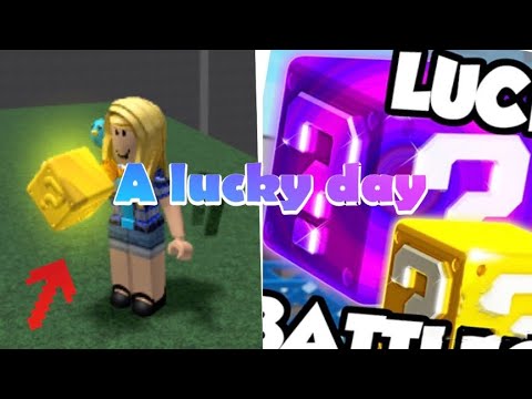 A lucky day (Lucky Blocks) Roblox - YouTube