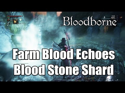 Bloodborne Farm Blood Echoes - Blood Stone Shard l Cathedral Ward