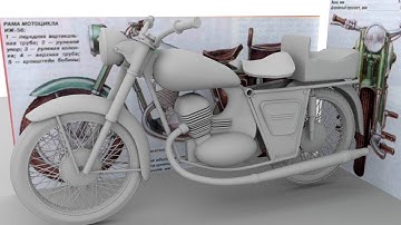 How to model a Motor Bike in Autodesk Maya part 1 of 4.