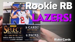 Great Rookie Running Back pulls! - Select Draft Picks 2022 Football Cards - Mega Box