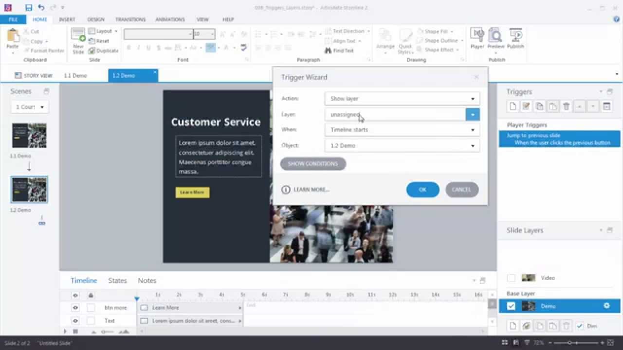 Getting Started With Articulate Storyline 2 Creating Interactivity With Slide Layers Youtube