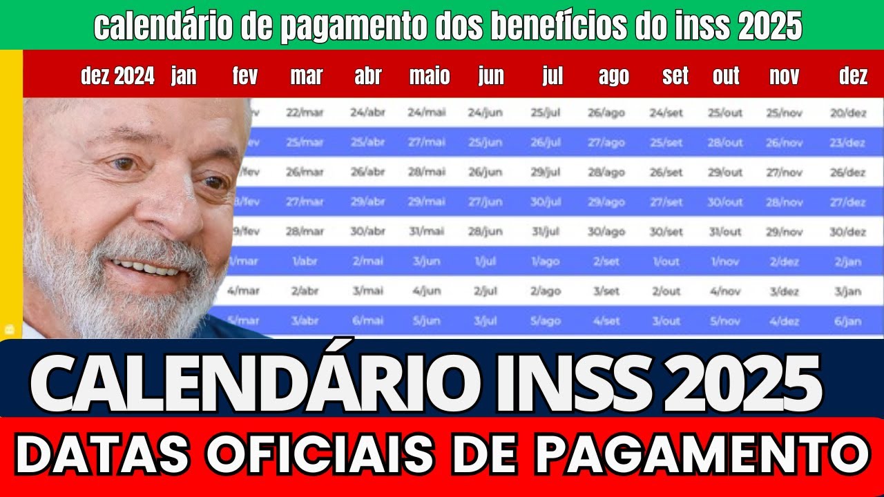 CALENDÁRIO DE 2025 DO INSS SAIU COM MUDANÇA! VEJA DATAS DE PAGAMENTOS ...