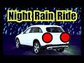 🔴 Car Rain Ride = Night Rain Sounds For Sleeping