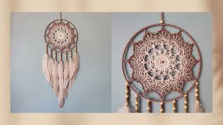 Beige Dream Catcher 25 X 70 Cm - Béžový Lapač Zlých Snů -