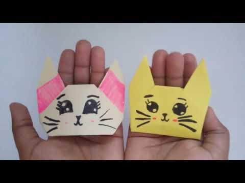 Jak vyrobit kočku z papíru /Origami kočka/papírová kočička/How to make origami Cat|Origami Cat easy