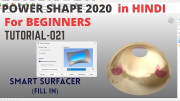 Power Shape || Smart surfacer | Fill in | Plane of best fit