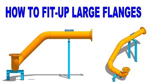 How to fit up a flange horizontally on an existing Pipe spool.