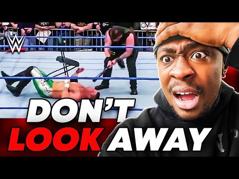 PRO WRESTLING (Try Not to Wince or Look Away Challenge) REACTION!