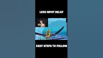 Less Input Delay Fortnite EASY STEPS (Controller & M&K) #shorts