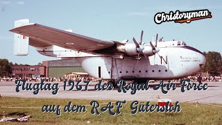 Flugtag der Royal Air Force auf dem Flugplatz RAF Gütersloh, 1967 – festgehalten auf alten Farbdias