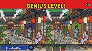 【Spot the Difference】Genius Level! Hot Spring Town ♨️ #036 | Brain Spot Daily