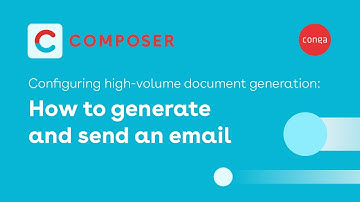 How to generate and send an email: Conga Composer