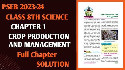 Pseb 8th Class New Science Book Ch 1 Full solved In English Medium, 8th class New Science Ch 1 #pseb