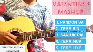 Valentine's Mashup - 4 Open Chords, Total Beginners Guitar Lesson+Cover